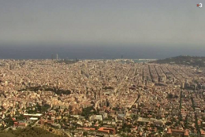 Панорама Барселоны с телебашни Collserola