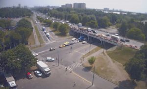 Веб камера Москвы, пересечение Волгоградского проспекта и улицы Академика Скрябина