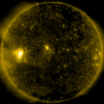 Обсерватория SOHO показывает Солнце в ультрафиолетовом диапазоне 284 нм