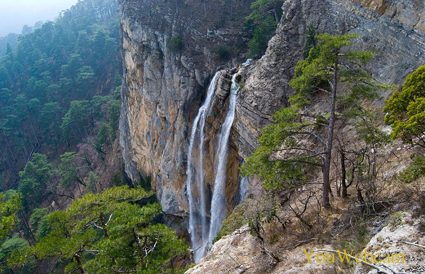 Водопад Учан-Су с верху