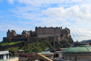 Эдинбургский замок в Эдинбурге в Шотландии