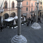 Площадь Пьяцца-дель-Пополо в городе Равенна в Италии