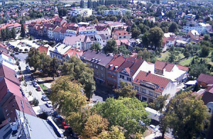 Центр города Лиса-над-Лабем в Чехии