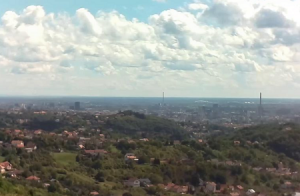 Панорама Загреба в Хорватии