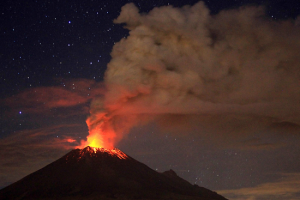 Веб камера Мексика, вулкан Попокатепетль вид с Амекамека