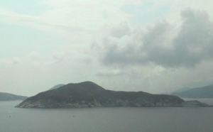 Веб камера Гонконга, остров Sung Kong с острова Ваглан
