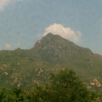 Гора Аруначала в Тируваннамалай в Индии