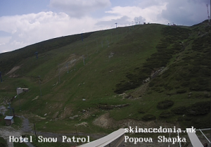 Курорт Попова Шапка в Македонии, склоны гор
