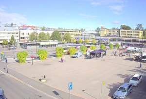 Главная площадь Порвоо в Финляндии