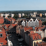 Панорама Гданьска в Польше