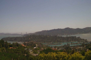 Панорама города Тибурон в Калифорнии