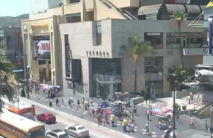 Голливудский бульвар в Лос-Анджелесе в штате Калифорния