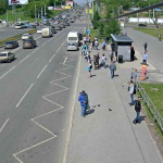 Пересечение улиц Попова и Ленина в Перми