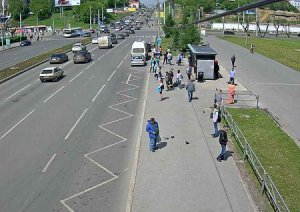 Пересечение улиц Попова и Ленина в Перми