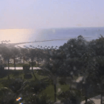 Панорама побережья курорта Хургада в Египте