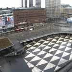 Площадь Сергеля в Стокгольме в Швеции