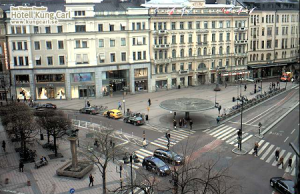 Площадь Стуреплан в Стокгольме в Швеции