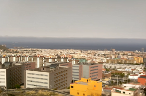 Панорама Санта-Крус-де-Тенерифе на острове Тенерифе в Испании