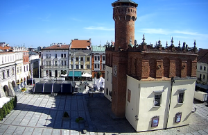 Рыночная площадь города Тарнув в Польше