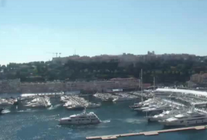 Веб камера показывает порт Эркюль в Монако