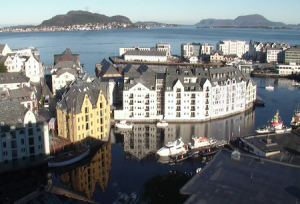Веб камера Норвегия, Олесунн, панорама