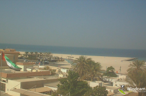 Пляж Кайт-Бич в Дубае в ОАЭ