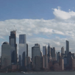 Панорама Нижнего Манхэттена в Нью-Йорке