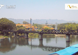 Мост через реку Квай в городе Канчанабури в Таиланде