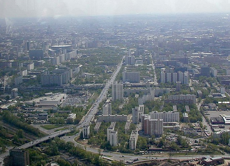Веб камера Москвы, Останкинская телебашня, высота 323 м