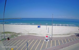 Веб камера Крыма, Черноморское, пляж