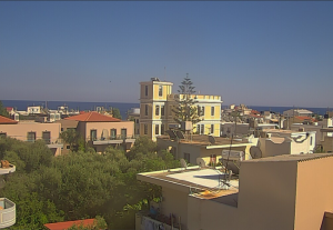 Панорама Палеохора на острове Крит в Греции