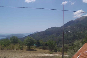 Панорама Платистома на острове Лефкада в Греции