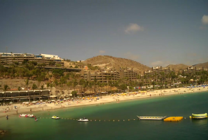 Веб камера Испания, Канарские острова, остров Гран-Канария, Анфи-дель-Мар, пляж