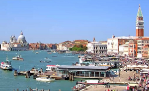 Бухта Сан-Марко в Венеции в Италии