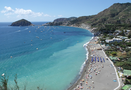 Веб камера Италия, остров Искья, пляж Маронти (Spiaggia dei Maronti)
