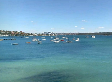 Веб камера показывает Залив Роуз (Rose Bay) в Сиднее в Австралии Залив Роуз в Сиднее в Австралии в прямом эфире