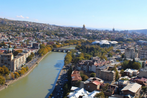 Панорама Тбилиси с отеля Radisson Blu