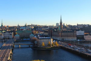 Панорама Стокгольма из отеля Sheraton