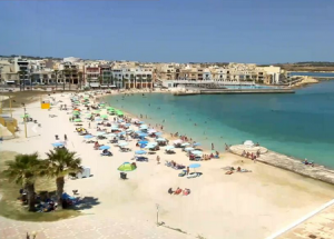 Пляж Бирзеббуджа на острове Мальта