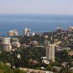 Панорама города Ялта в Крыму