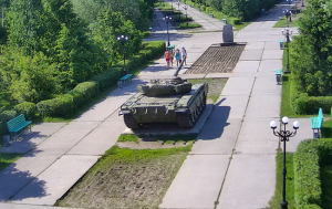 Танк Т-72 в Парке Победы в Бийске