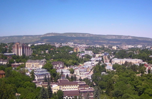 Панорама Кисловодска из санатория "Крепость"