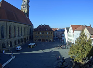 Рыночная площадь в городе Амберг