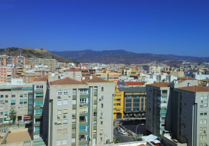 Панорама Малаги в Испании