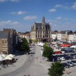 Рыночная площадь в городе Ауденарде в Бельгии