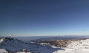 Вид в северном направлении с обсерватории Сьерра-Невада в Испании