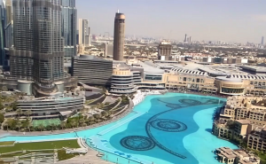 Веб камера ОАЭ, Дубай, Бурдж-Халифа, фонтаны, Дубай Молл