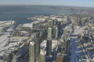 Веб камера Торонто, Панорама с телевизионной башни CN Tower