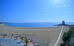 Веб камера Италия, остров Сардиния, пляж Торре ди Бари Садро (Torre di Barì Sadro)