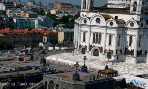 Веб камера Москвы, храм Христа Спасителя